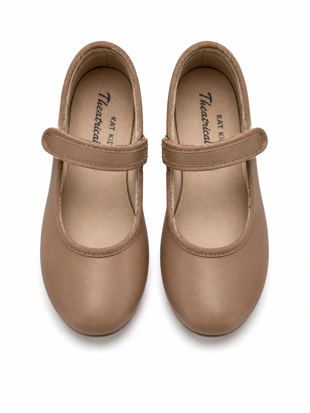 Theatricals Girls Tan Tap Shoes Size 9 Mary Jane Dance Shoes Nude Tap Shoes